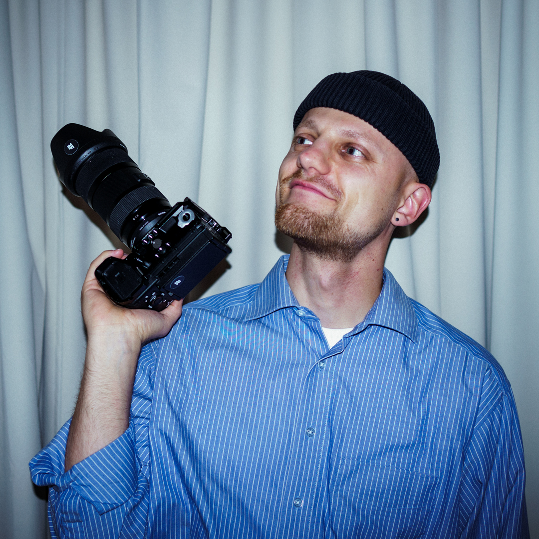 Luca Mann bei der Arbeit
